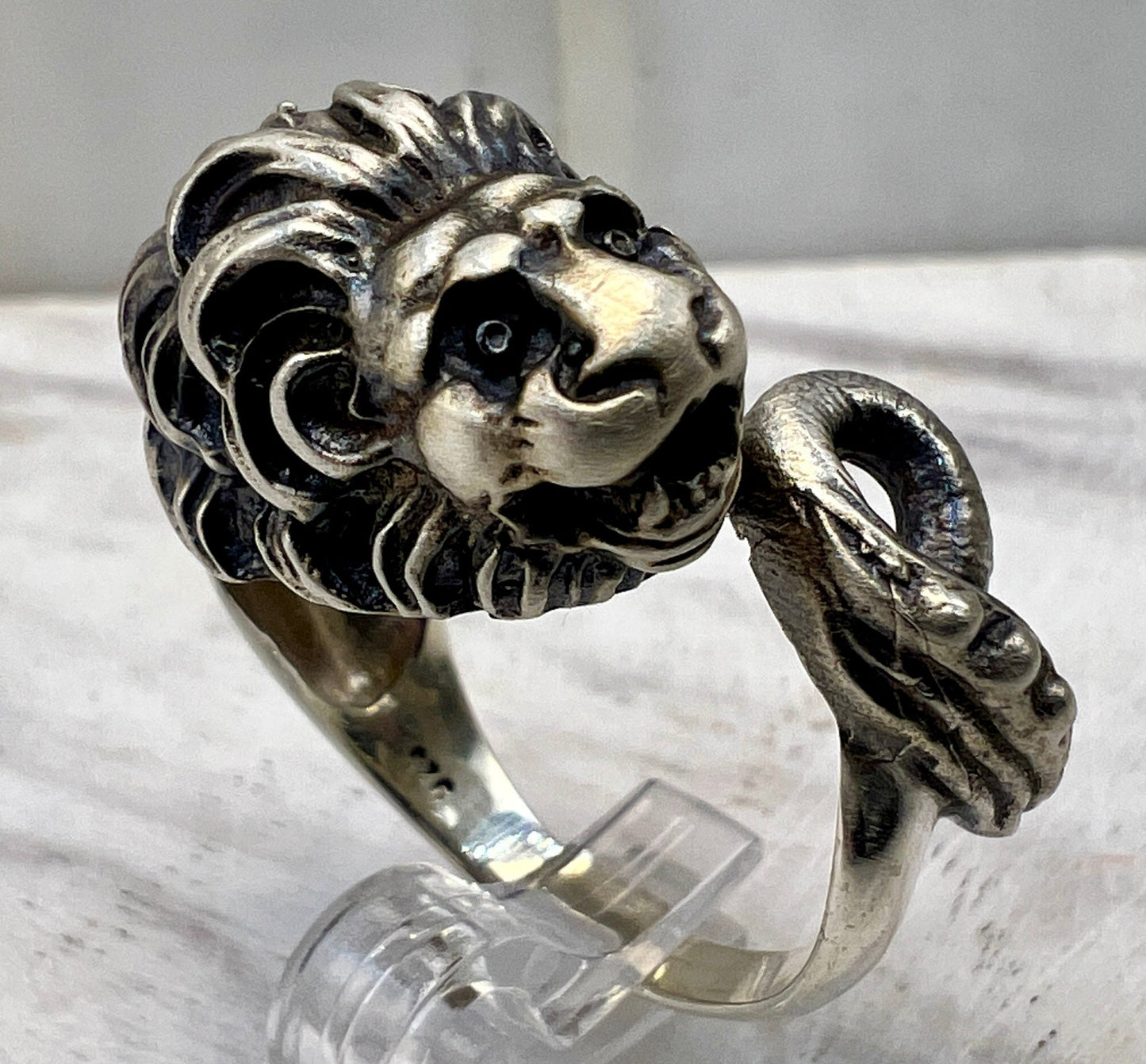 Chimera Lion Sterling Silver 925 Cuff Ring Greek jewelry