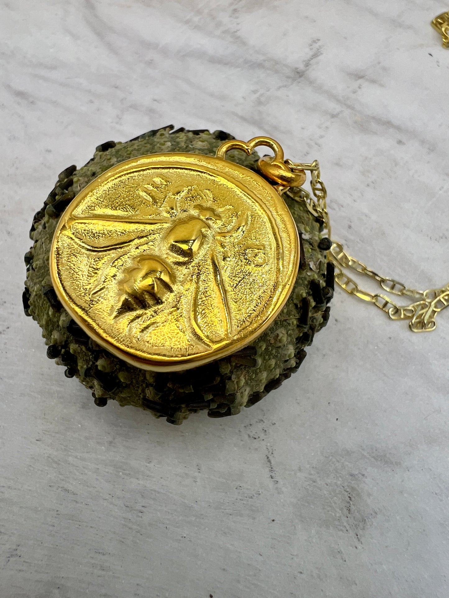 Goddess Artemis Ancient Bee Stag Greece Asia Ephesus coin jewelry handmade