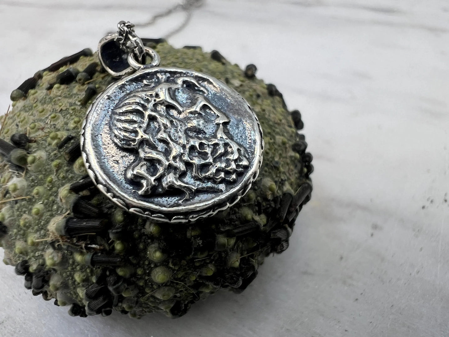 Poseidon Trident ancient Greek Historical Jewelry pendant 14 mm