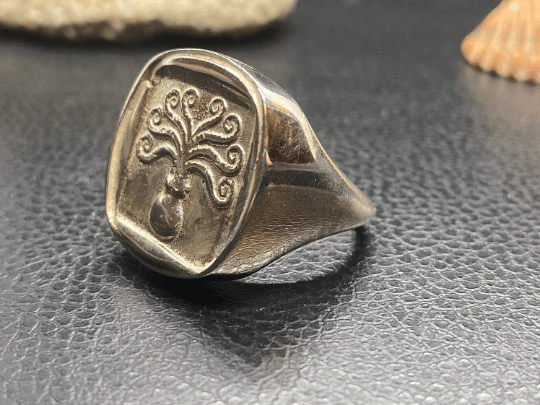 Octopus Signet ring Sterling silver 925
