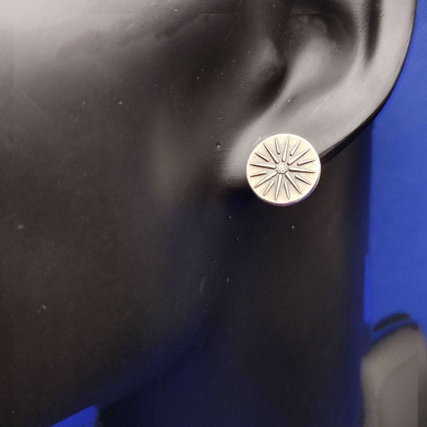 Macedonian Star Vergina Sun Ancient Greek Solar symbol Alexander the great Earrings Sterling Silver