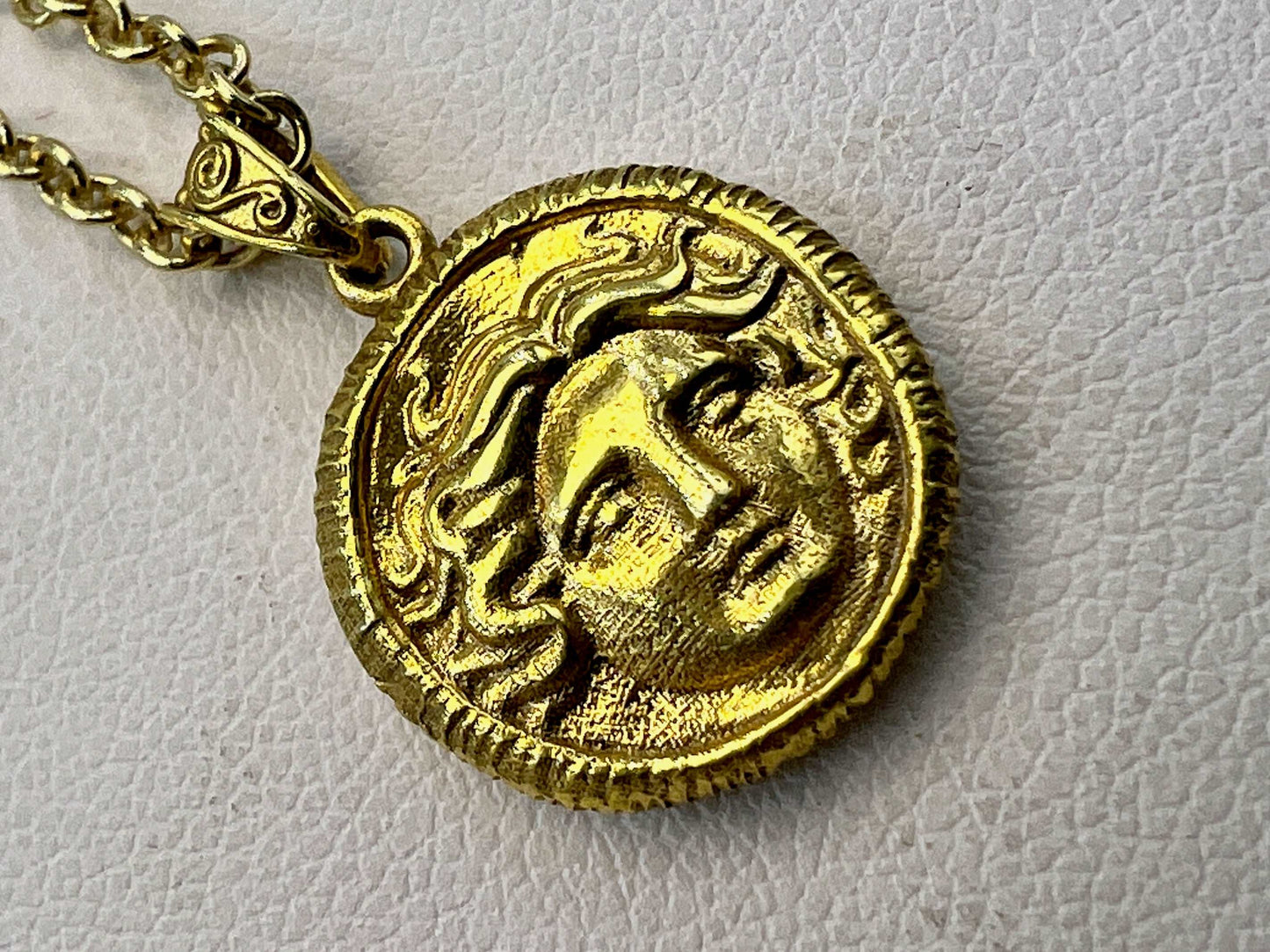 Helios Sun God Ancient Greek coin pendant copy
