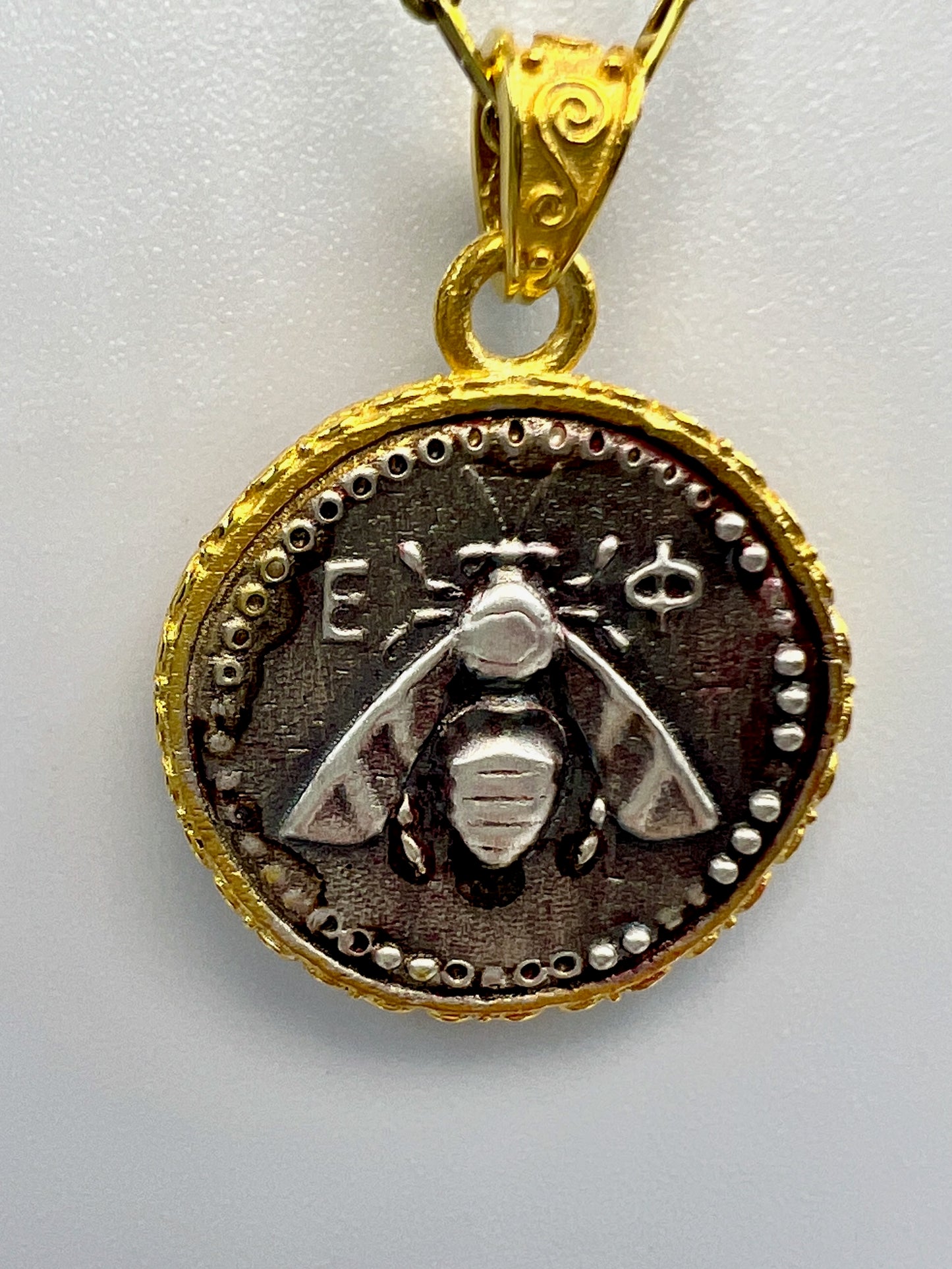 Artemis Bee Goddess Greece Asia Ephesus Ancient Stag Tetradrachm coin jewelry handmade