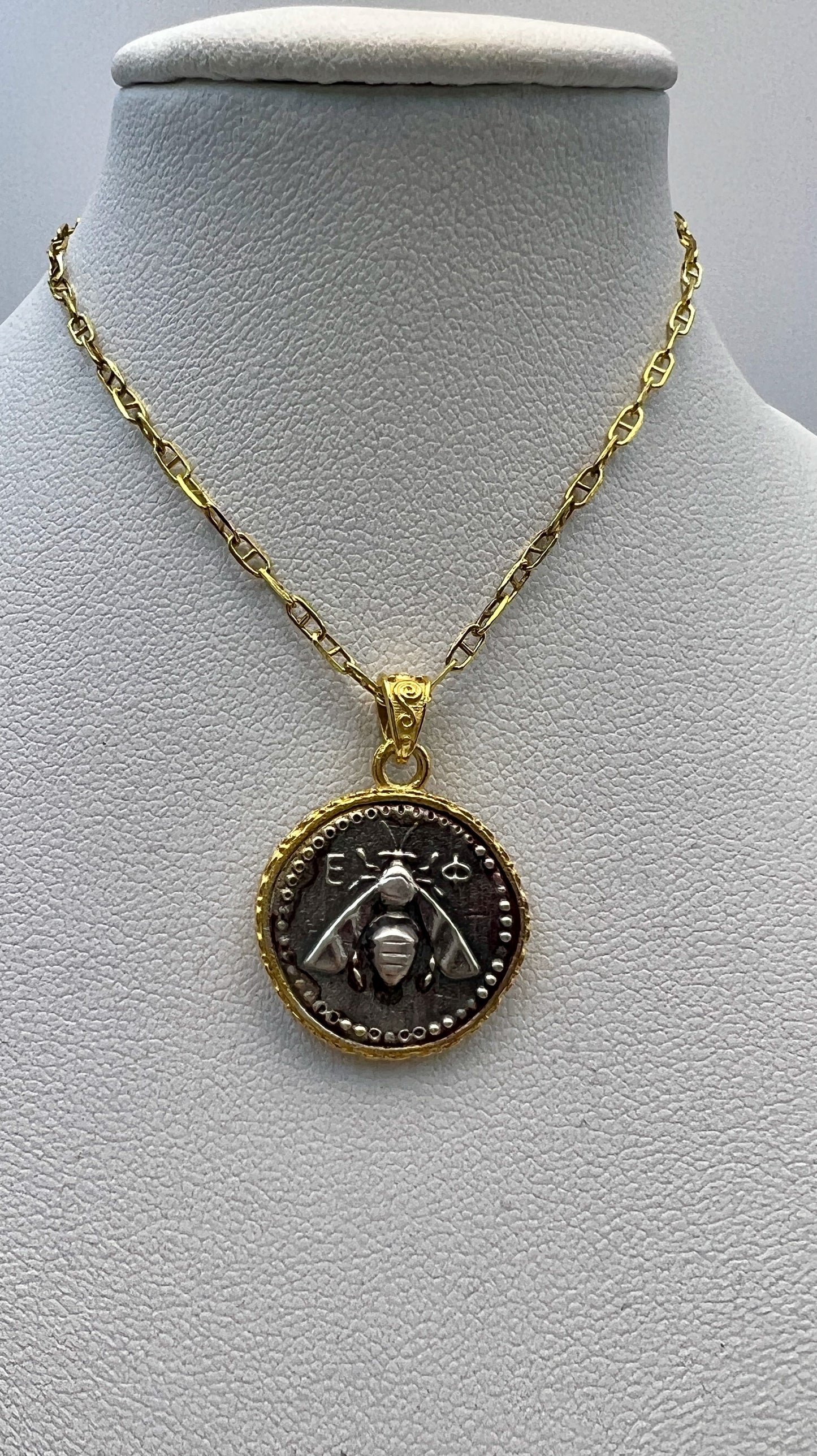 Artemis Bee Goddess Greece Asia Ephesus Ancient Stag Tetradrachm coin jewelry handmade