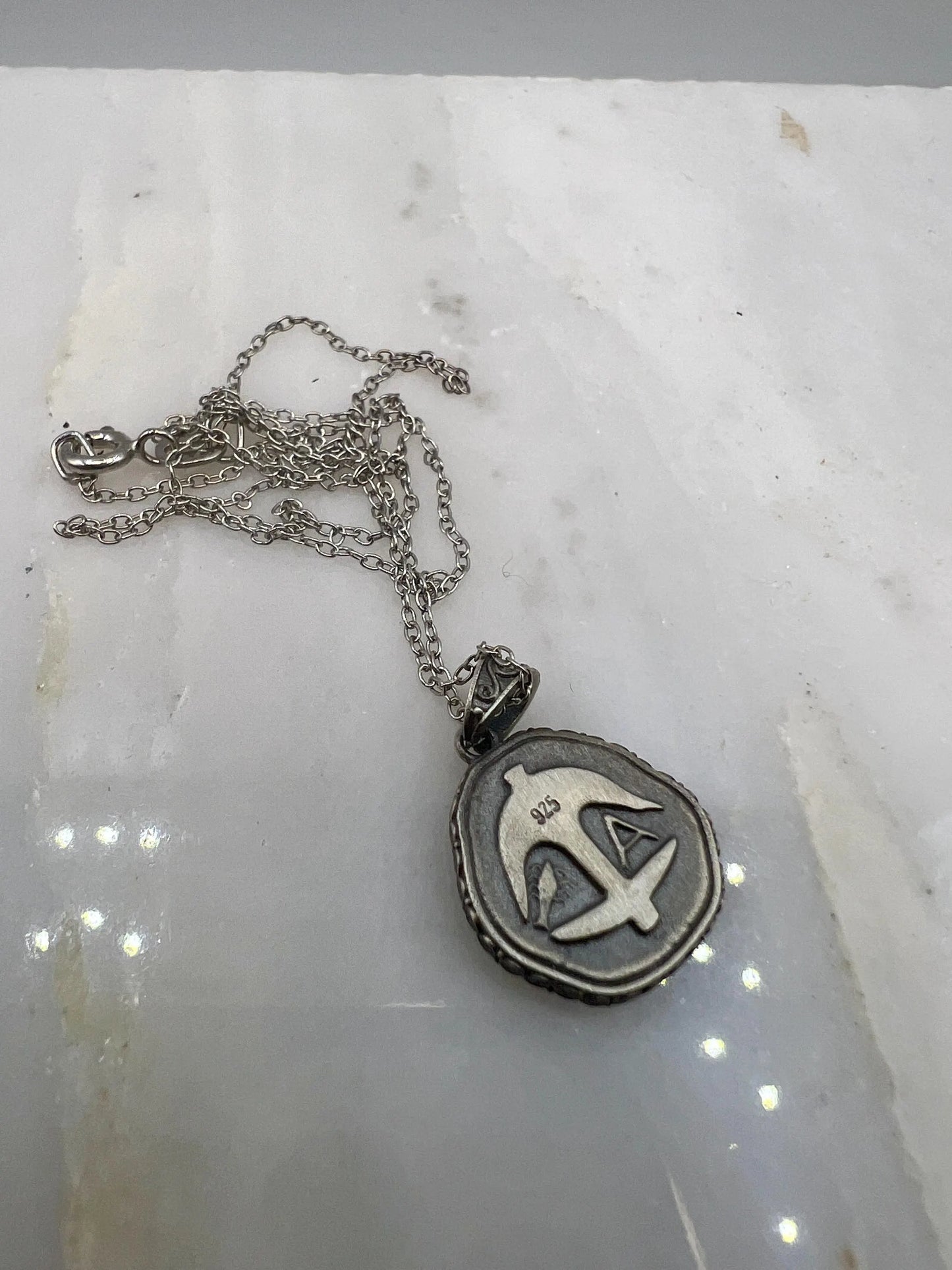 Méduse Gorgone protectrice pièce de monnaie grecque antique pendentif en argent sterling