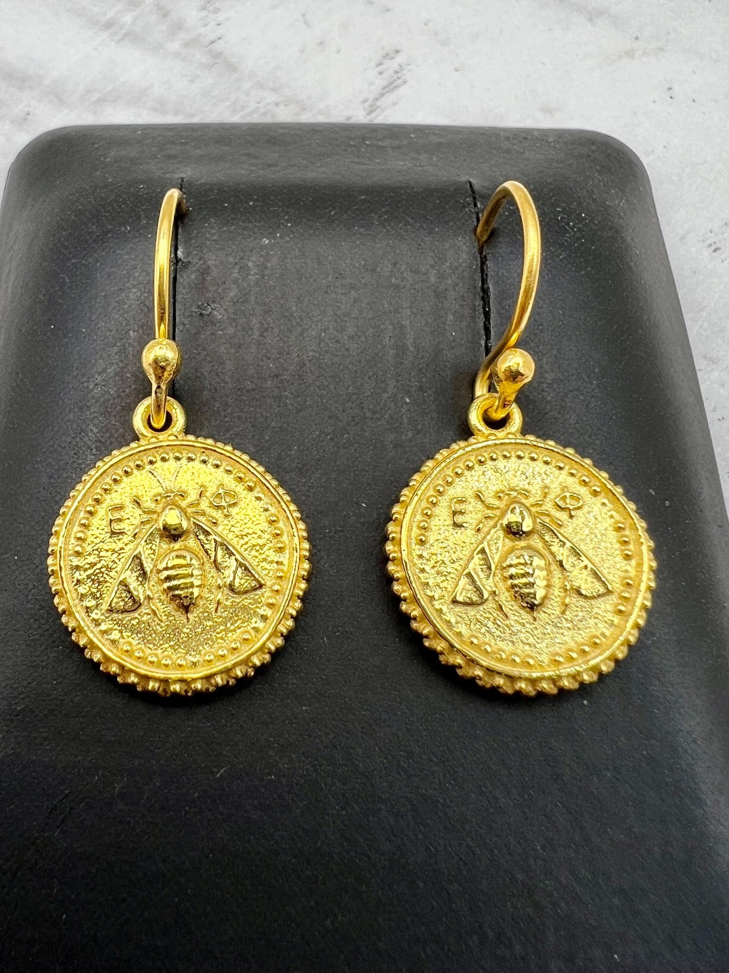 Goddess Artemis Ancient Bee Stag earring Greece Asia Ephesus Tetradrachm coin jewelry handmade (Copy)